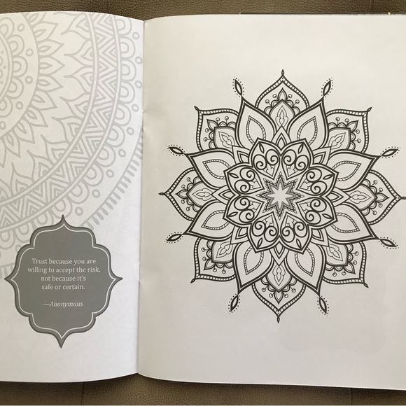 Final sale New Relaxing Mandala Advanced Coloring Book Set - Picture 5 of 6